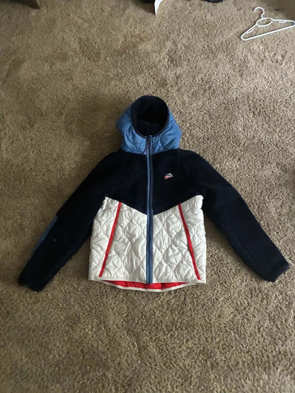 Nike Sportswear Heritage Fleece Jacket Obsidian Light Orewood CU4446 451